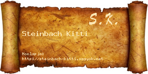 Steinbach Kitti névjegykártya